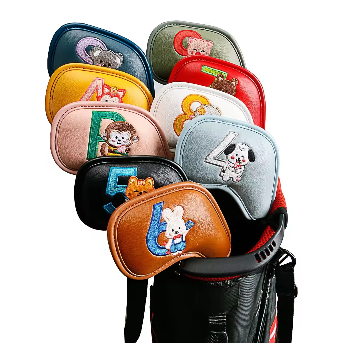 Golf Equipment Organizer - 9 Fundas Protectoras para Palos de